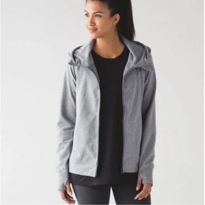 Lululemon Belle Hoodie Heathered Medium Grey size 8